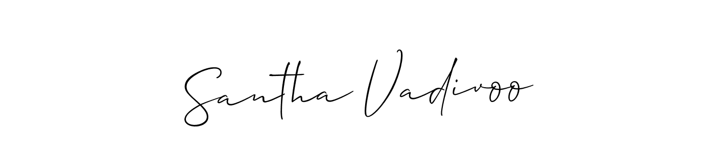 You can use this online signature creator to create a handwritten signature for the name Santha Vadivoo. This is the best online autograph maker. Santha Vadivoo signature style 2 images and pictures png