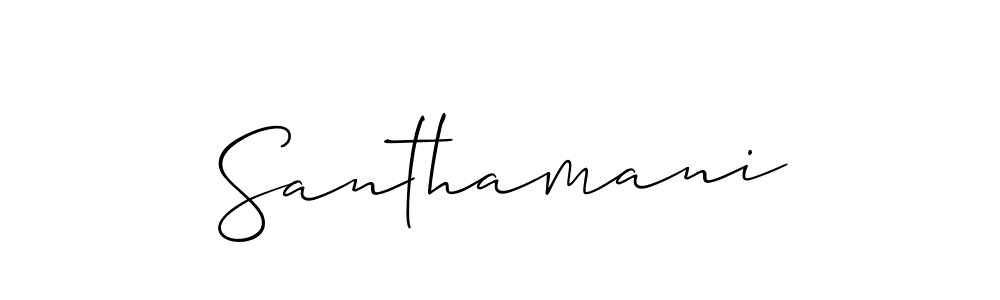 Once you've used our free online signature maker to create your best signature Allison_Script style, it's time to enjoy all of the benefits that Santhamani name signing documents. Santhamani signature style 2 images and pictures png