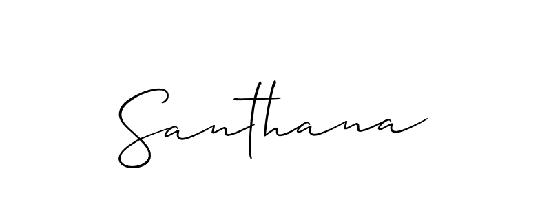 The best way (Allison_Script) to make a short signature is to pick only two or three words in your name. The name Santhana include a total of six letters. For converting this name. Santhana signature style 2 images and pictures png