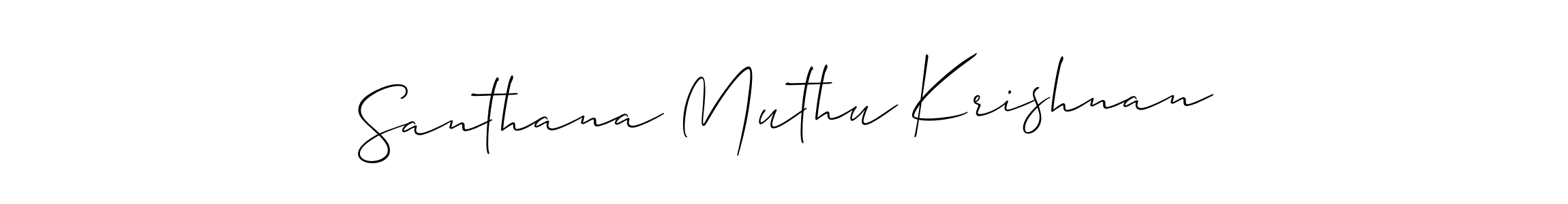 Santhana Muthu Krishnan stylish signature style. Best Handwritten Sign (Allison_Script) for my name. Handwritten Signature Collection Ideas for my name Santhana Muthu Krishnan. Santhana Muthu Krishnan signature style 2 images and pictures png