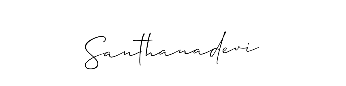 if you are searching for the best signature style for your name Santhanadevi. so please give up your signature search. here we have designed multiple signature styles  using Allison_Script. Santhanadevi signature style 2 images and pictures png