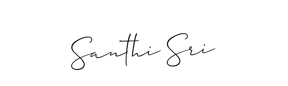 It looks lik you need a new signature style for name Santhi Sri. Design unique handwritten (Allison_Script) signature with our free signature maker in just a few clicks. Santhi Sri signature style 2 images and pictures png