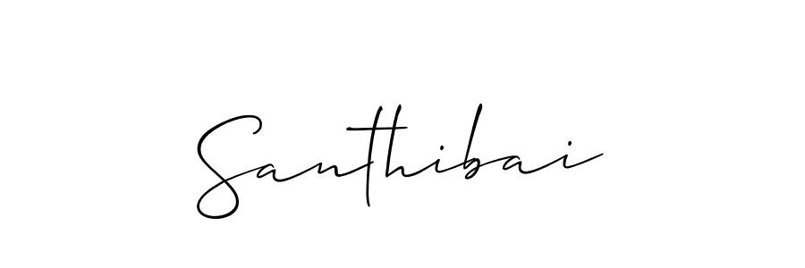 Santhibai stylish signature style. Best Handwritten Sign (Allison_Script) for my name. Handwritten Signature Collection Ideas for my name Santhibai. Santhibai signature style 2 images and pictures png