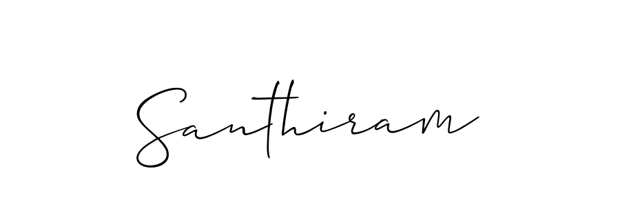 Also You can easily find your signature by using the search form. We will create Santhiram name handwritten signature images for you free of cost using Allison_Script sign style. Santhiram signature style 2 images and pictures png