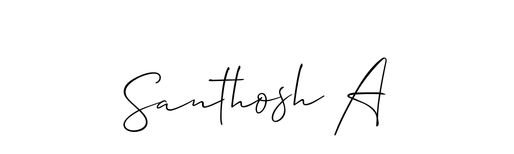 Once you've used our free online signature maker to create your best signature Allison_Script style, it's time to enjoy all of the benefits that Santhosh A name signing documents. Santhosh A signature style 2 images and pictures png