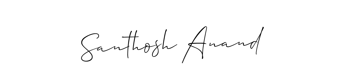 Similarly Allison_Script is the best handwritten signature design. Signature creator online .You can use it as an online autograph creator for name Santhosh Anand. Santhosh Anand signature style 2 images and pictures png