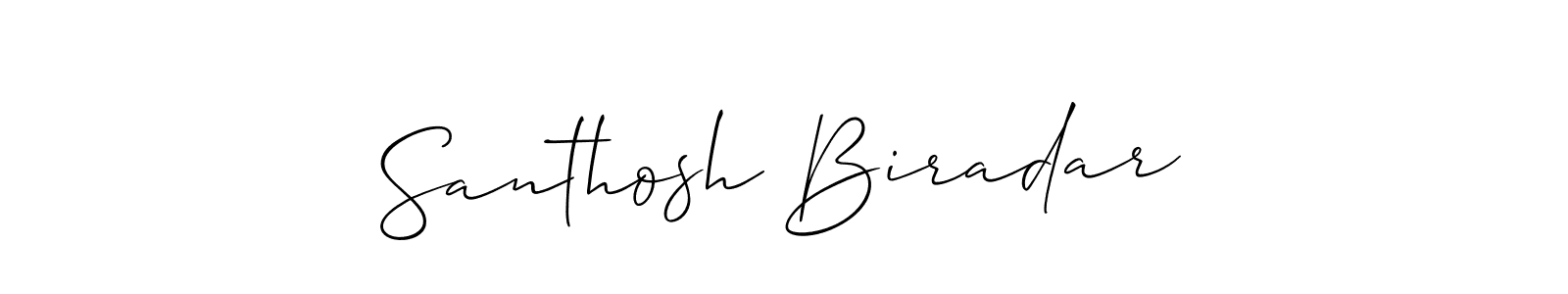 How to Draw Santhosh Biradar signature style? Allison_Script is a latest design signature styles for name Santhosh Biradar. Santhosh Biradar signature style 2 images and pictures png