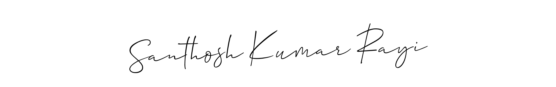 You can use this online signature creator to create a handwritten signature for the name Santhosh Kumar Rayi. This is the best online autograph maker. Santhosh Kumar Rayi signature style 2 images and pictures png