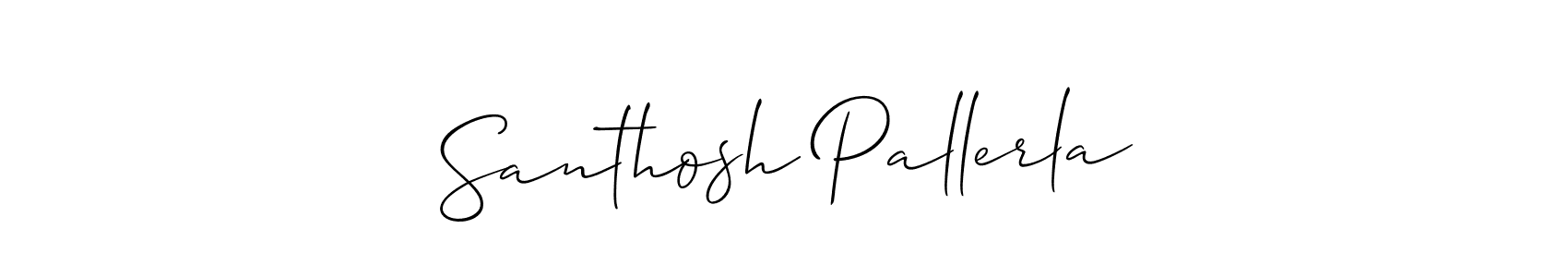 Similarly Allison_Script is the best handwritten signature design. Signature creator online .You can use it as an online autograph creator for name Santhosh Pallerla. Santhosh Pallerla signature style 2 images and pictures png