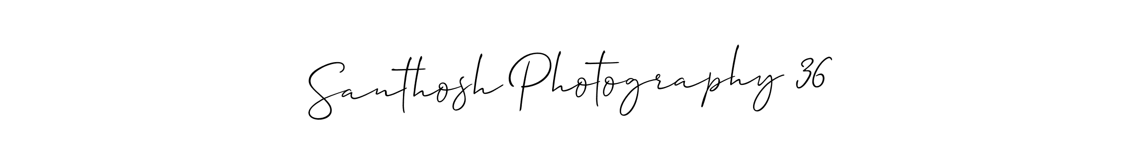 How to make Santhosh Photography 36 signature? Allison_Script is a professional autograph style. Create handwritten signature for Santhosh Photography 36 name. Santhosh Photography 36 signature style 2 images and pictures png