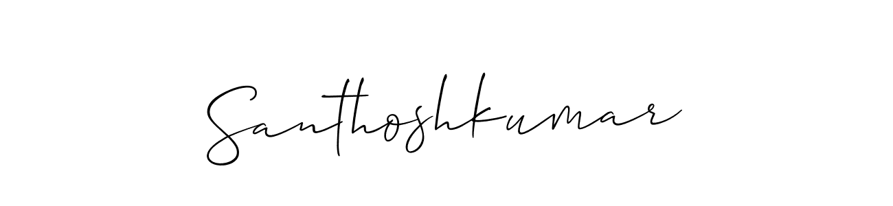 It looks lik you need a new signature style for name Santhoshkumar. Design unique handwritten (Allison_Script) signature with our free signature maker in just a few clicks. Santhoshkumar signature style 2 images and pictures png