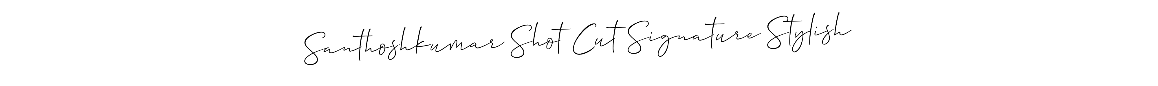 You can use this online signature creator to create a handwritten signature for the name Santhoshkumar Shot Cut Signature Stylish. This is the best online autograph maker. Santhoshkumar Shot Cut Signature Stylish signature style 2 images and pictures png