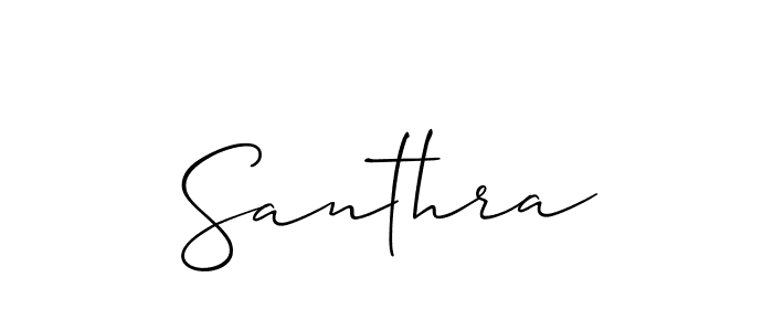How to make Santhra name signature. Use Allison_Script style for creating short signs online. This is the latest handwritten sign. Santhra signature style 2 images and pictures png