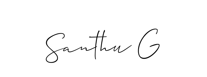 Here are the top 10 professional signature styles for the name Santhu G. These are the best autograph styles you can use for your name. Santhu G signature style 2 images and pictures png