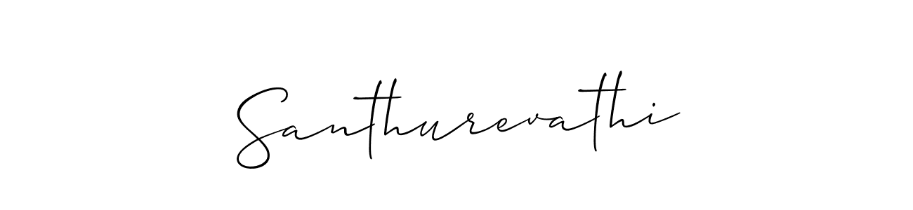 It looks lik you need a new signature style for name Santhurevathi. Design unique handwritten (Allison_Script) signature with our free signature maker in just a few clicks. Santhurevathi signature style 2 images and pictures png