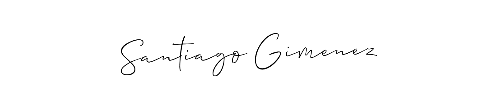 Make a beautiful signature design for name Santiago Gimenez. Use this online signature maker to create a handwritten signature for free. Santiago Gimenez signature style 2 images and pictures png