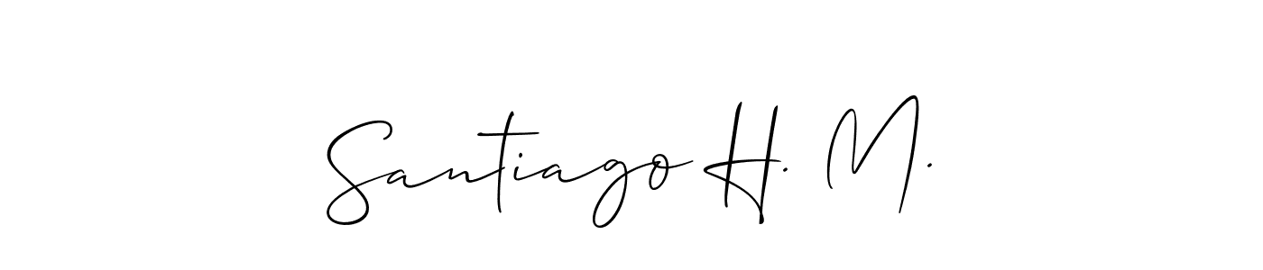 Here are the top 10 professional signature styles for the name Santiago H. M.. These are the best autograph styles you can use for your name. Santiago H. M. signature style 2 images and pictures png