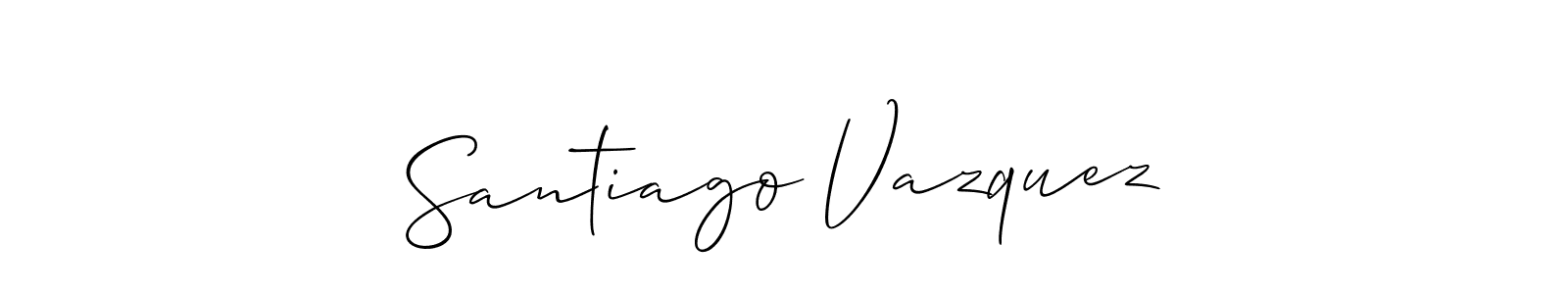Once you've used our free online signature maker to create your best signature Allison_Script style, it's time to enjoy all of the benefits that Santiago Vazquez name signing documents. Santiago Vazquez signature style 2 images and pictures png