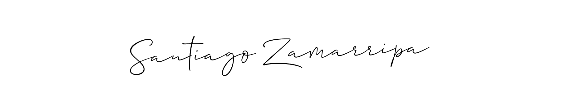 Similarly Allison_Script is the best handwritten signature design. Signature creator online .You can use it as an online autograph creator for name Santiago Zamarripa. Santiago Zamarripa signature style 2 images and pictures png