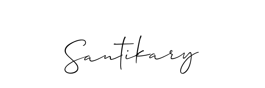 Once you've used our free online signature maker to create your best signature Allison_Script style, it's time to enjoy all of the benefits that Santikary name signing documents. Santikary signature style 2 images and pictures png