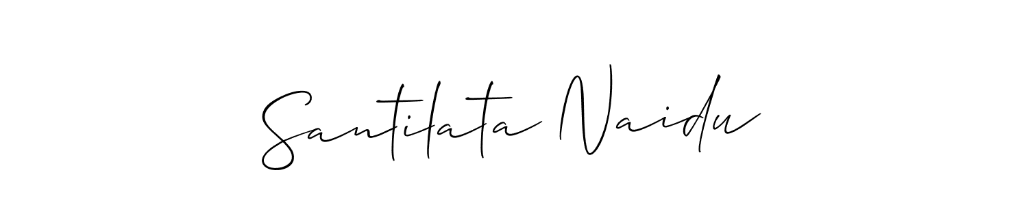 This is the best signature style for the Santilata Naidu name. Also you like these signature font (Allison_Script). Mix name signature. Santilata Naidu signature style 2 images and pictures png