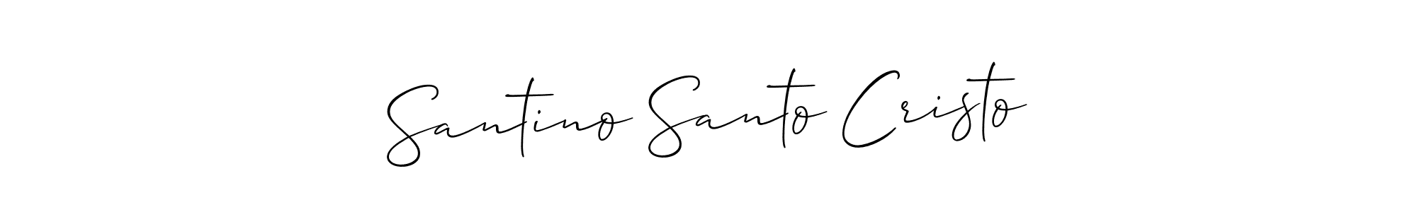 See photos of Santino Santo Cristo official signature by Spectra . Check more albums & portfolios. Read reviews & check more about Allison_Script font. Santino Santo Cristo signature style 2 images and pictures png