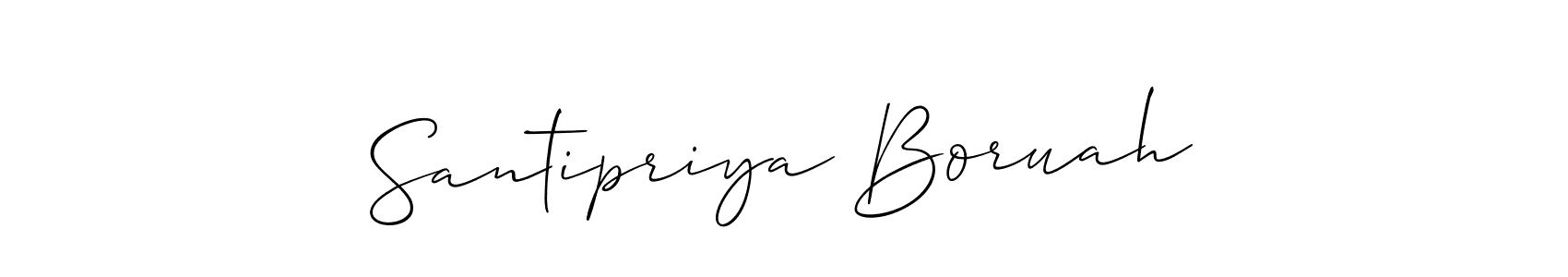 Make a beautiful signature design for name Santipriya Boruah. Use this online signature maker to create a handwritten signature for free. Santipriya Boruah signature style 2 images and pictures png