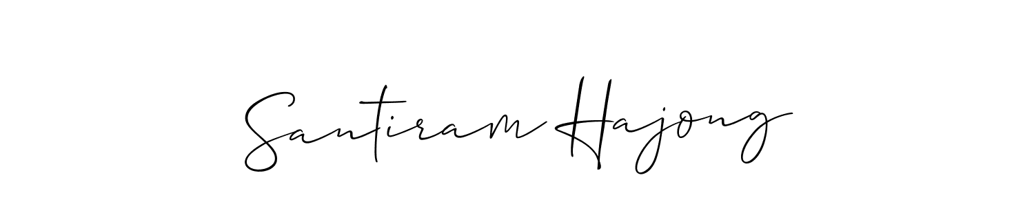 Santiram Hajong stylish signature style. Best Handwritten Sign (Allison_Script) for my name. Handwritten Signature Collection Ideas for my name Santiram Hajong. Santiram Hajong signature style 2 images and pictures png