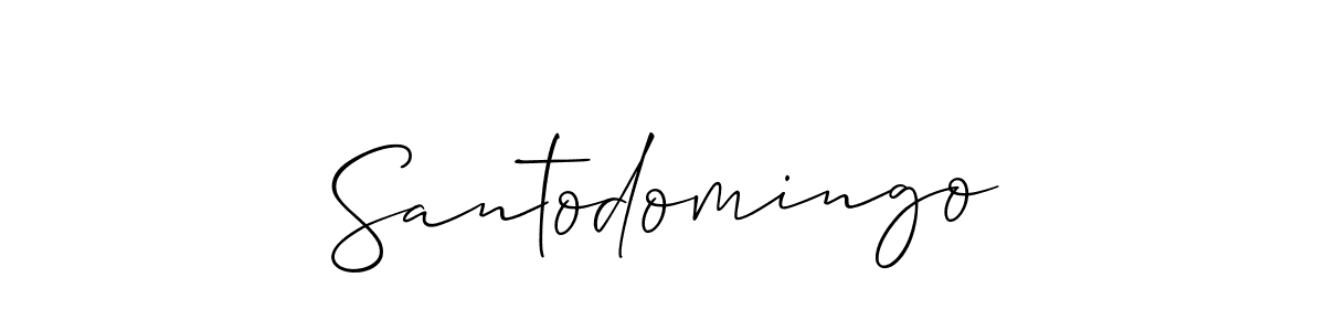 Once you've used our free online signature maker to create your best signature Allison_Script style, it's time to enjoy all of the benefits that Santodomingo name signing documents. Santodomingo signature style 2 images and pictures png