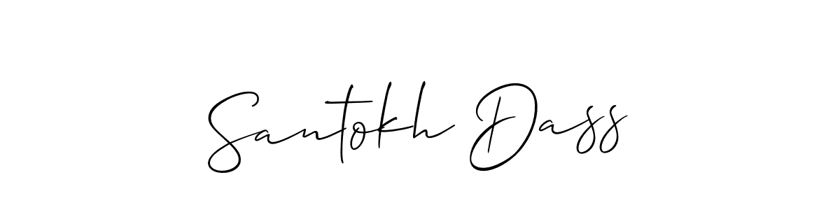 Best and Professional Signature Style for Santokh Dass. Allison_Script Best Signature Style Collection. Santokh Dass signature style 2 images and pictures png