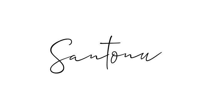 Also You can easily find your signature by using the search form. We will create Santonu name handwritten signature images for you free of cost using Allison_Script sign style. Santonu signature style 2 images and pictures png