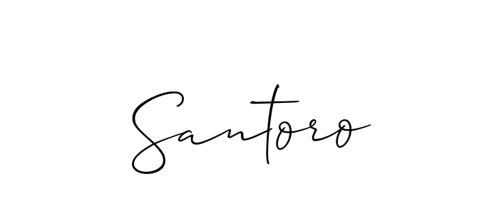 How to Draw Santoro signature style? Allison_Script is a latest design signature styles for name Santoro. Santoro signature style 2 images and pictures png