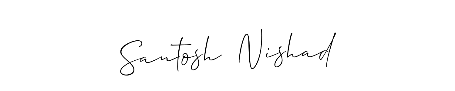 Best and Professional Signature Style for Santosh  Nishad. Allison_Script Best Signature Style Collection. Santosh  Nishad signature style 2 images and pictures png