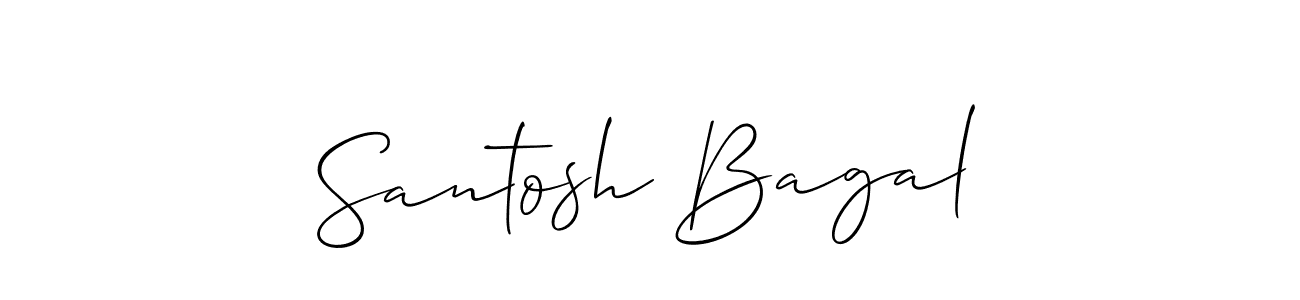 Also we have Santosh Bagal name is the best signature style. Create professional handwritten signature collection using Allison_Script autograph style. Santosh Bagal signature style 2 images and pictures png