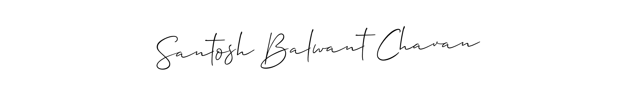 Make a beautiful signature design for name Santosh Balwant Chavan. With this signature (Allison_Script) style, you can create a handwritten signature for free. Santosh Balwant Chavan signature style 2 images and pictures png