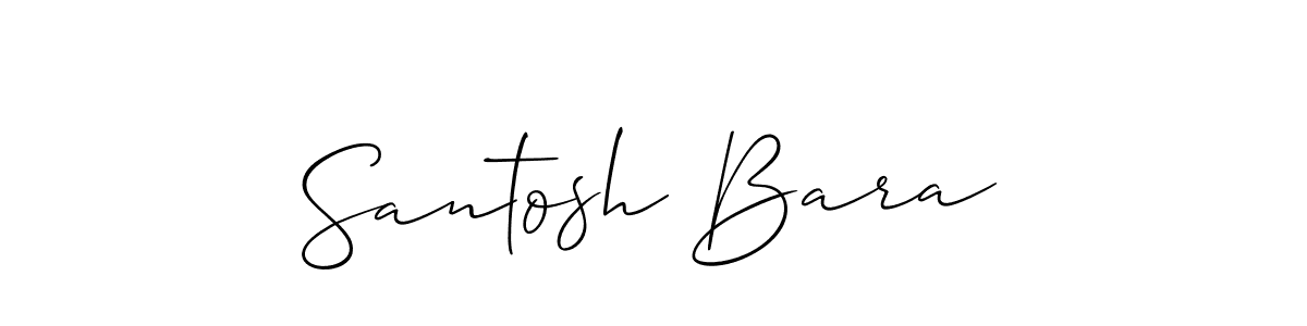 Santosh Bara stylish signature style. Best Handwritten Sign (Allison_Script) for my name. Handwritten Signature Collection Ideas for my name Santosh Bara. Santosh Bara signature style 2 images and pictures png