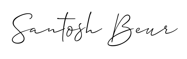 A timeless handwritten aesthetic for Santosh Beur. The Allison_Script font gives your signature a handcrafted feel with natural curves. Santosh Beur signature style 2 images and pictures png