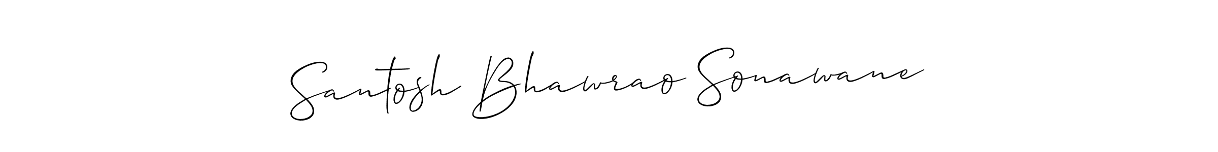 Design your own signature with our free online signature maker. With this signature software, you can create a handwritten (Allison_Script) signature for name Santosh Bhawrao Sonawane. Santosh Bhawrao Sonawane signature style 2 images and pictures png