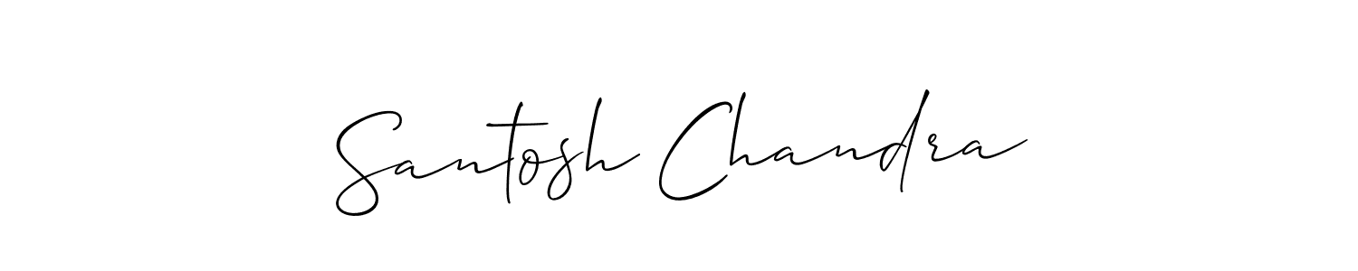 Use a signature maker to create a handwritten signature online. With this signature software, you can design (Allison_Script) your own signature for name Santosh Chandra. Santosh Chandra signature style 2 images and pictures png