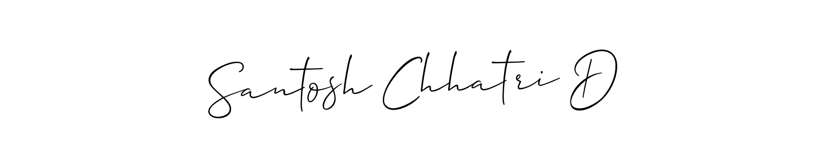 Similarly Allison_Script is the best handwritten signature design. Signature creator online .You can use it as an online autograph creator for name Santosh Chhatri D. Santosh Chhatri D signature style 2 images and pictures png