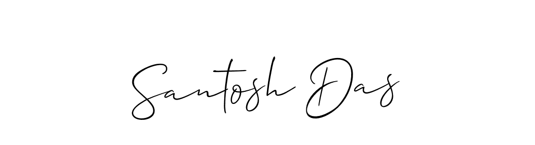 You should practise on your own different ways (Allison_Script) to write your name (Santosh Das) in signature. don't let someone else do it for you. Santosh Das signature style 2 images and pictures png