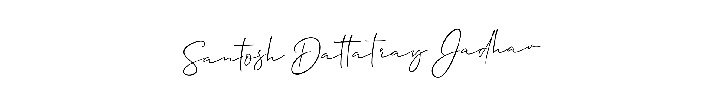 You can use this online signature creator to create a handwritten signature for the name Santosh Dattatray Jadhav. This is the best online autograph maker. Santosh Dattatray Jadhav signature style 2 images and pictures png