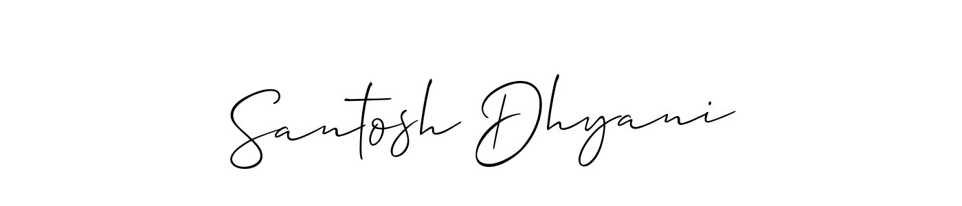 Here are the top 10 professional signature styles for the name Santosh Dhyani. These are the best autograph styles you can use for your name. Santosh Dhyani signature style 2 images and pictures png