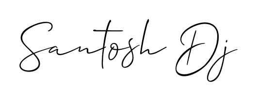 Express your personality with a custom Santosh Dj signature crafted with Allison_Script typography. Free transparent PNG download available. Santosh Dj signature style 2 images and pictures png