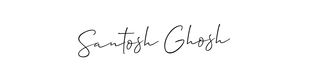 Use a signature maker to create a handwritten signature online. With this signature software, you can design (Allison_Script) your own signature for name Santosh Ghosh. Santosh Ghosh signature style 2 images and pictures png