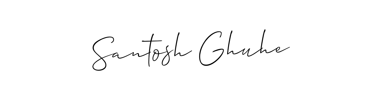 This is the best signature style for the Santosh Ghuhe name. Also you like these signature font (Allison_Script). Mix name signature. Santosh Ghuhe signature style 2 images and pictures png