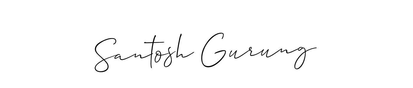 See photos of Santosh Gurung official signature by Spectra . Check more albums & portfolios. Read reviews & check more about Allison_Script font. Santosh Gurung signature style 2 images and pictures png