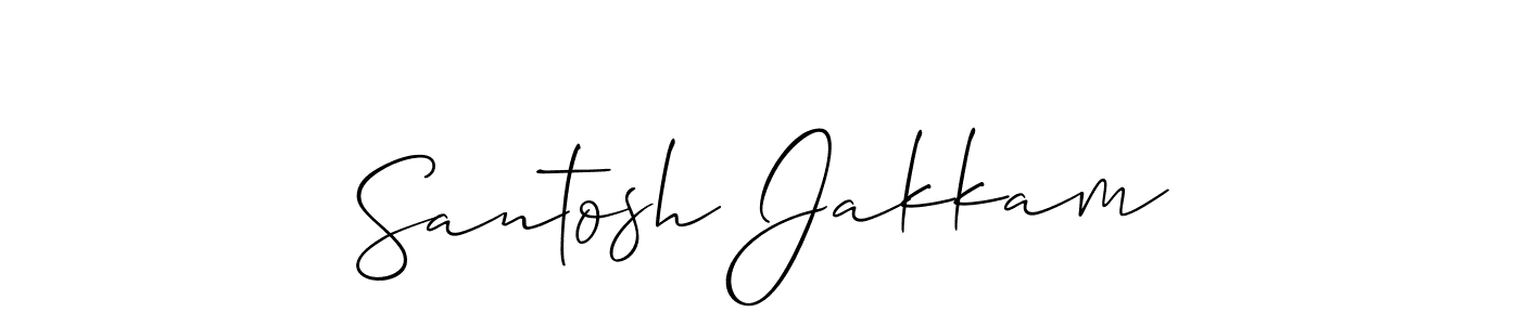 Make a beautiful signature design for name Santosh Jakkam. Use this online signature maker to create a handwritten signature for free. Santosh Jakkam signature style 2 images and pictures png