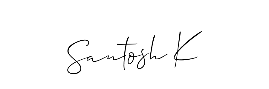 See photos of Santosh K official signature by Spectra . Check more albums & portfolios. Read reviews & check more about Allison_Script font. Santosh K signature style 2 images and pictures png