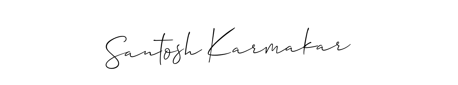 You can use this online signature creator to create a handwritten signature for the name Santosh Karmakar. This is the best online autograph maker. Santosh Karmakar signature style 2 images and pictures png